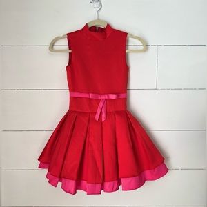 Red and pink POP cocktail dress size 8